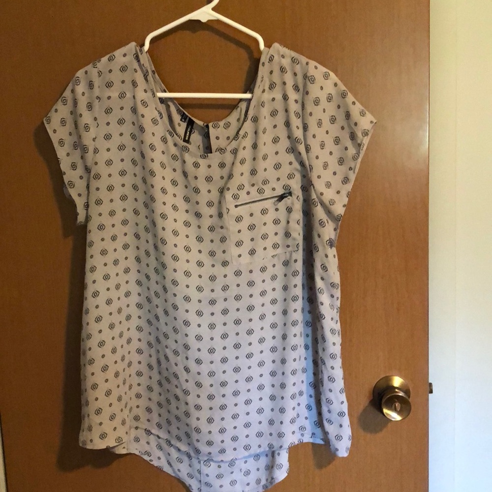 Dressy gray blouse
